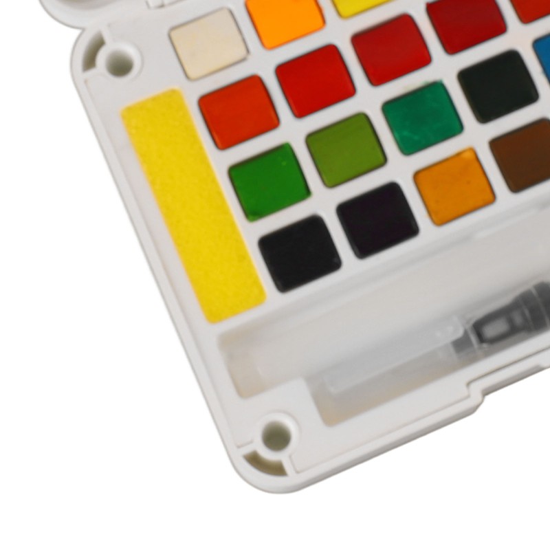 Water Color Paint 24 Bright Colors Quick Drying High Transparency