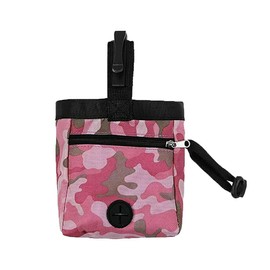 AIMALL Puppy Dog Training Treat Bag with Adjustable Drawstring & 2-in-1 Whistle Clicker | Waterproof Pouch for Training, Pet Play, and Obedience, Camouflage Design