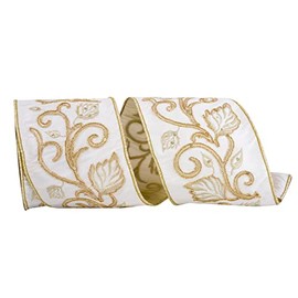 Reliant Ribbon 93901W-810-10D Art_and_Craft_Supply, Ivory