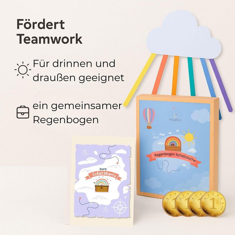 MilaBoo® Treasure Hunt Rainbow for Children from 4 Years -