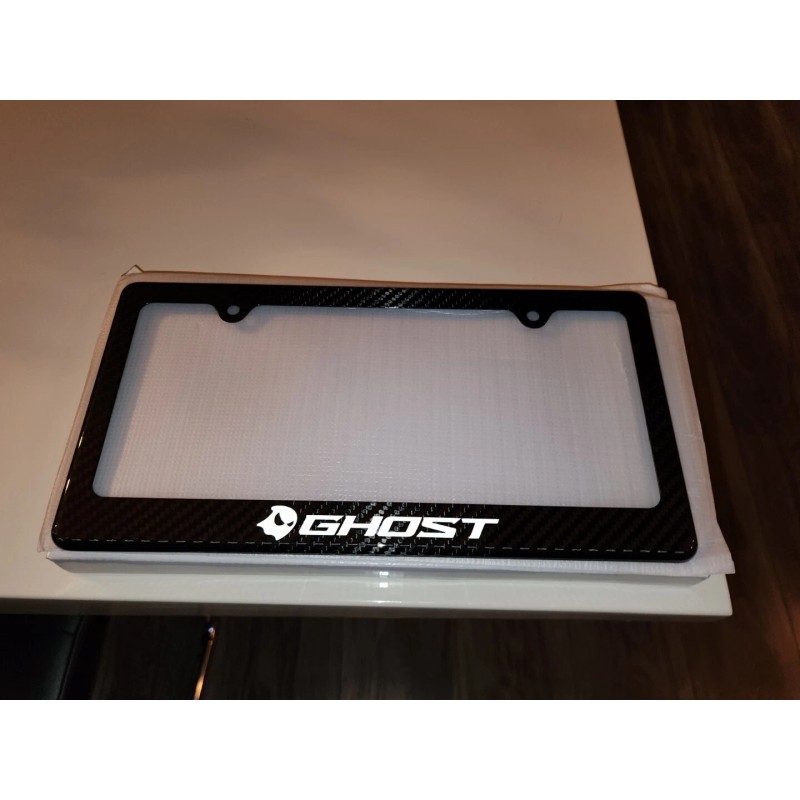 racing license plate frame Ghost Logo Street Racing Carbon Fiber