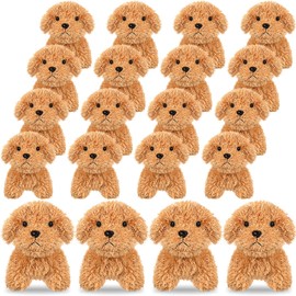 Sosation 20 Mini Perros de Peluche Pequeño Lindo Juguete de Cachorro Recuerdo Fiesta Animal de Peluche Suave Cachorro de Perro para Bolsas de Regalo Cumpleaños Premio Carnaval (Estilo Peludo)