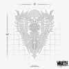 Wraith SprayWorks Biomech #4 - Reusable Airbrush Stencil Template