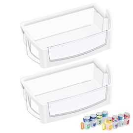 (2 PACK) UPGRADED WPW10224961 Refrigerator Door Bin Shelf Compatible with Whirlpool Refrigerator Door Shelf W10224961 AP6017170,For Whirlpool Replacement Door Shelf Parts WRX735SDBM, WRF555SDH