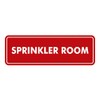 Signs ByLITA Standard Sprinkler Room Sign (Red) - Large