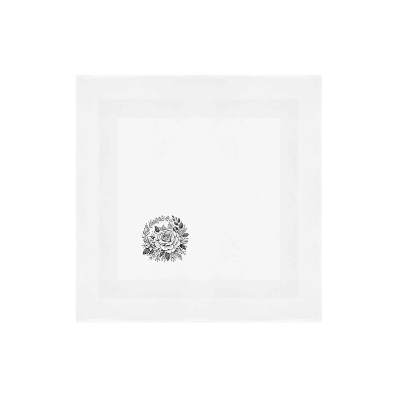 'Rose Floral Motif' Cotton Napkin/Dinner Cloth (NK00042930)