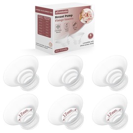 Flange Sizing Kit 6PCS 21mm for 24mm Flange/Shield of Pumps, Flange Inserts 21mm Compatible with Momcozy M5/M6/S12 Pro/S9 Pro/V1 Pro, Spectra/eufy/Medela/TSRETE Breast Pump Replacement Parts, 6pc-21mm