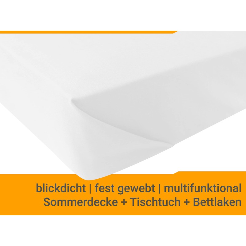 Classic Bed Sheet without Elastic – One Size Approx. 150