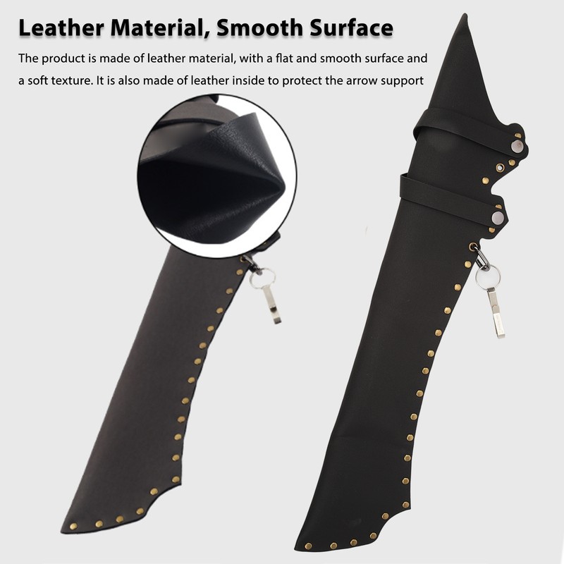 Archery Arrow Quiver Holding 20 Arrows Leather Archery Arrow Holder