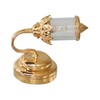 1:12 Scale Dollhouse Lamp Golden Metal Transparent Lampshade Miniature Dollhouse