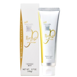 APAGARD® Premio, Sangi's Nano-Hydroxyapatite Toothpaste for Naturally Whiter Teeth, No Fluoride, for Family use, 105g / 3.7 oz, Double Mint Flavor, Pack of 1