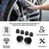 30 PCS Hex Nut Cover,M8 Black Plastic Nut Dome Cover,Black