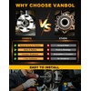 VANBOL 513224 2PCS Front Wheel Hub and Bearing Assembly Compatible