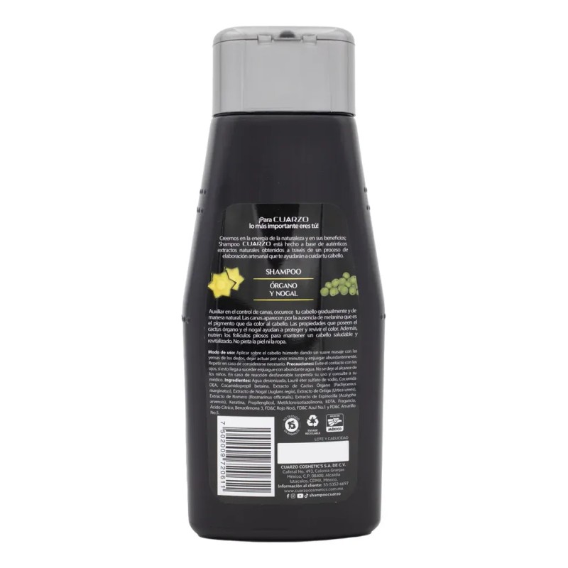 Shampoo Organo Y Nogal Cuarzo 550ml