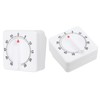 PATIKIL 60-Minute Visual Countdown Timer, 2 Pcs Mechanical Wind Up