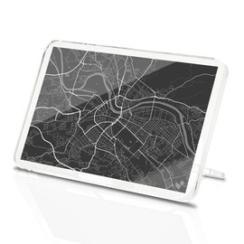 Classic Rectangle Magnet with Stand - Dresden City Map Germany German Travel - Fridge Locker Office Whiteboard Toolbox #52816