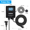 Briidea 120V 1500W WiFi Lake Water Thermometer with Timer, Remote