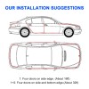 DONWELL Honda Car Door Protector – Anti-Scratch Rubber Molding Seal