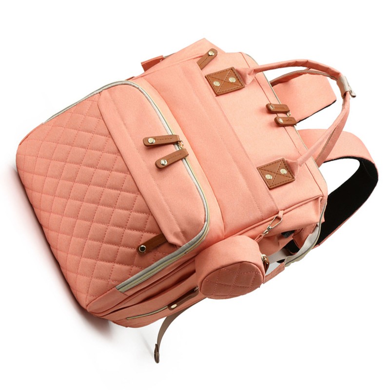 Diaper Women Bag Backpack Multi Compartment Large Opening Top Mother