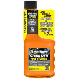 Star Tron Stabilizer+ Fuel Storage & Corrosion Protection, Treats 80 Gallons of Gas - Ideal for Motorcycles, Boats, Lawn Equipment, Classic Cars - 16 OZ (014816)