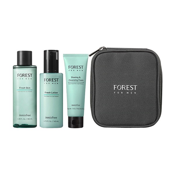 Innisfree Forest For Men Fresh Skin Care Duo Set (Skin + Lotion + Foam)