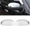 ECOTRIC Chrome Pair Half Mirror Covers Compatible with 2007-2014 Chevy