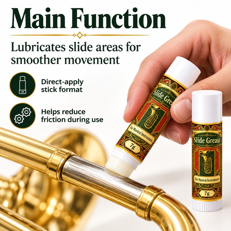 7g Slide Grease for Brass Instrument Maintenance – Lubricant for
