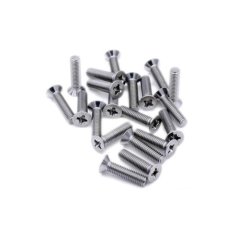 M6 (6mm x 25mm) Pozi Countersunk Machine Screw (Bolt) -