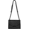 styleBREAKER Women's Shoulder Bag with Decorative Stitching and Chain Shoulder