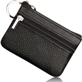 Libra Key Case, Men's Genuine Leather, Compact, Smart Key Pouch, 2 Types, 05 black (2 chambers)