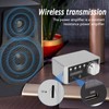 Bluetooth Amplifier Silver Mini Bluetooth 5.0 Digital Amplifier HiFi Stereo