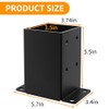 4x4 Post Base 4PCS, Inner Size 3.5x3.5 Inch Fence Post