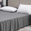 TSUTOMI Bed Skirt King Size Ruffled Bed Skirt with Split