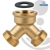 tecuro - 48836 2-Way Splitter Y Splitter Fork Piece for