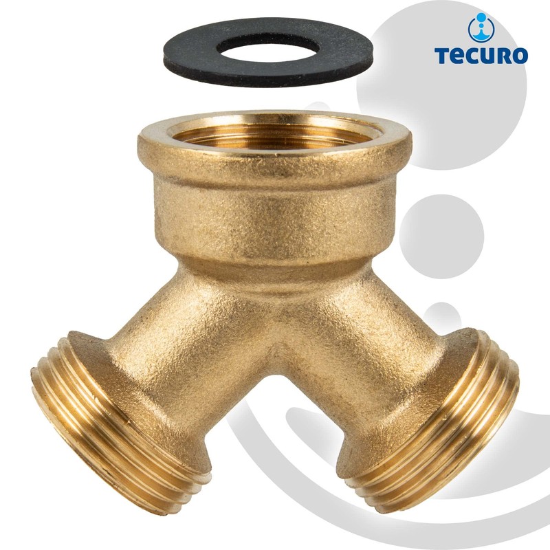 tecuro - 48836 2-Way Splitter Y Splitter Fork Piece for