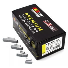 A2Z TIRE SUPPLIES MC Series Hammer on ZINC Wheel Weights Coated(0.25oz-
