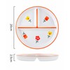8-Inch Bone China Divided Plate for Breakfast & Meals –