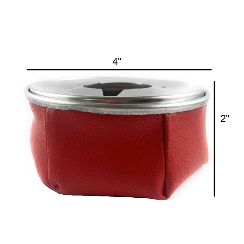Butt Bat Stainless Windproof Faux Leather Bean Bag Sandbag Ashtray
