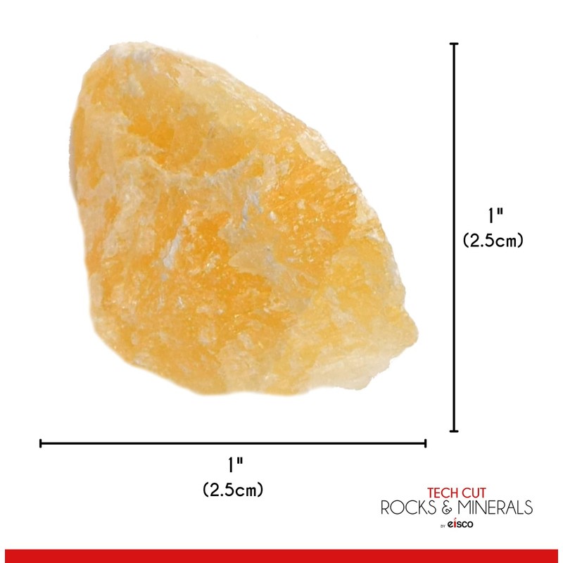 EISCO 6PK Raw Calcite, Mineral Specimens - Approx. 1" -