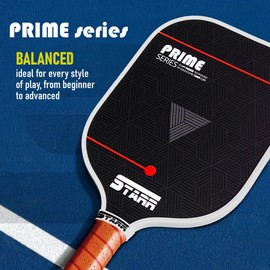STARR Prime Series Pickleball Paddle | 13mm Honeycomb Core | Fiber Glass Surface (Prime Geometric)