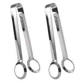 2Pcs Stainless Steel Egg Tongs Boiled Egg Tong Gripper Clip Kitchen Food Tong Cooking Tong Catering Utensil for Cooking and Serving, Silver