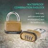 CINCINNO 4 Digit Combination Lock, Heavy Duty Combo Padlock with