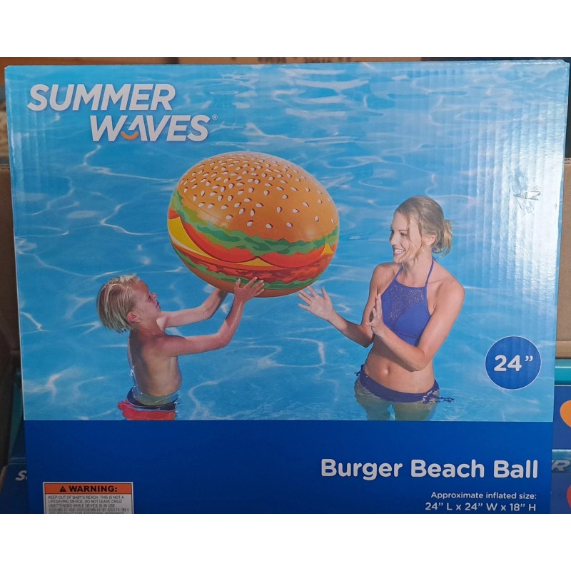 Summer Waves Burger Ball Vanilla Ice Cream Frosted Donut Rainbow