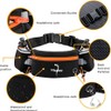Adjustable Running Belt with Zipper Pocket, 2 Water Bottles, 2