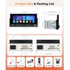 Car Stereo Single Din Wireless Carplay 6.86 inch Touch Screen