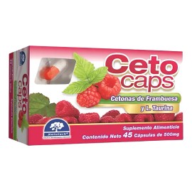 Ceto Caps L. Taurina Frambuesa 500 Mg 45 Cpsulas Natutech Sin Sabor                                                                                   