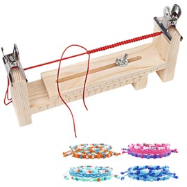 UESDU Wooden Bracelet Maker, Paracord Jig Bracelet Maker with 2 Clamps, Adjustable Bracelet, Manufacturer Cord, Wristband Maker for Paracord Dog Collar DIY