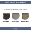 Amerelle Amertac 90DAN Egg and Dart Antique Nickel Cast Wall