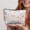 CRULTY Cute Spring Floral Makeup Bags for Women, Pastel Flower