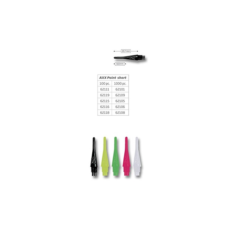 Embassy Bull's Personal Adult Soft Tips (2BA) 6 mm Short